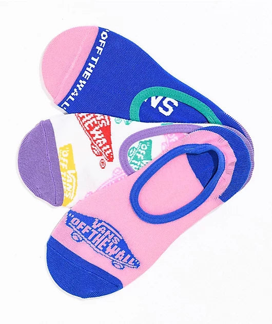 Vans 'Canoodle' No Show Socks - Multi (3Pack) (Women’s)-1