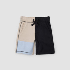 Colourblock Shorts | Taupe | Miles the Label-1