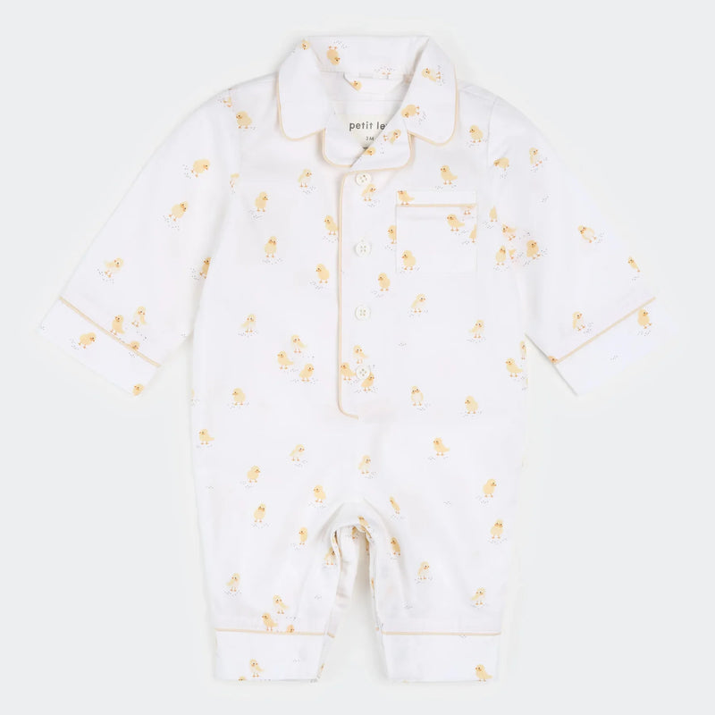 Poplin Sleeper | Chicks | Petit Lem-1