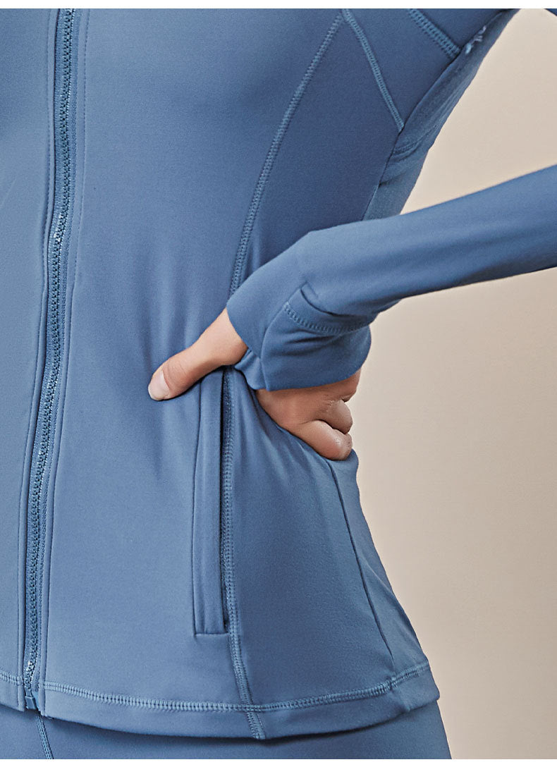 Hooded Sportswear Women’s Outerwear – Breathable Workout Jacket-6