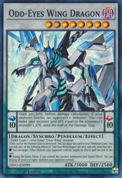 Odd-Eyes Wing Dragon (DIFO-EN098) - Dimension Force 1st Edition-1