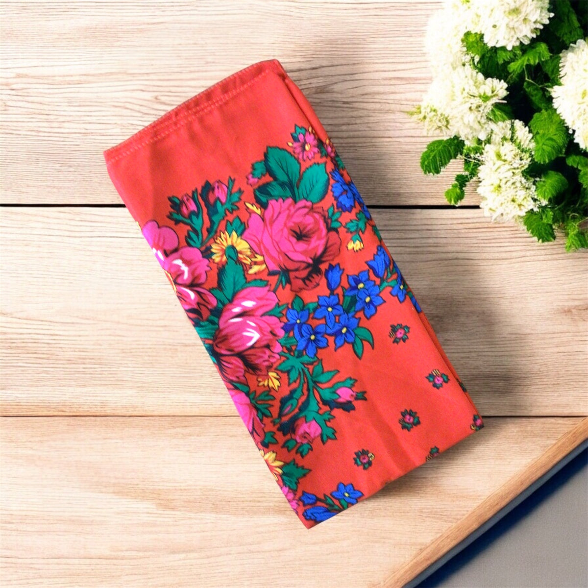 Scarlet( Red)Kokum Scarf-1