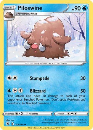 Piloswine 32/189 - SWSH10 Astral Radiance-1