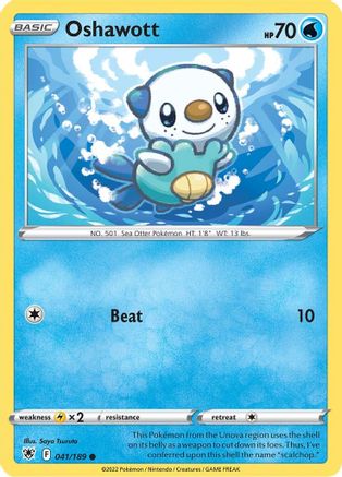 Oshawott 41/189 - SWSH10 Astral Radiance Reverse Holofoil-1