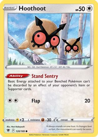 Hoothoot 120/189 - SWSH10 Astral Radiance Reverse Holofoil-1