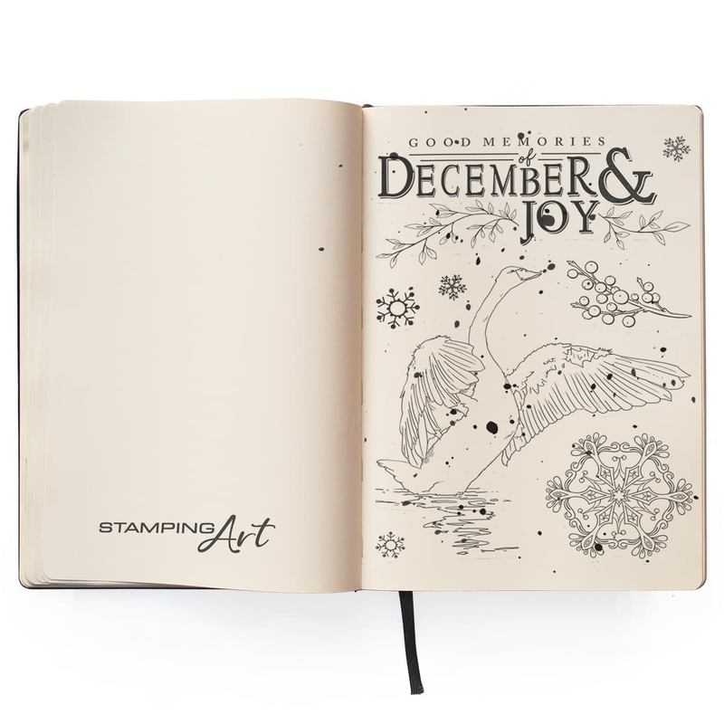 Ciao Bella Clear Stamp Set 4"x6" December & Joy-2