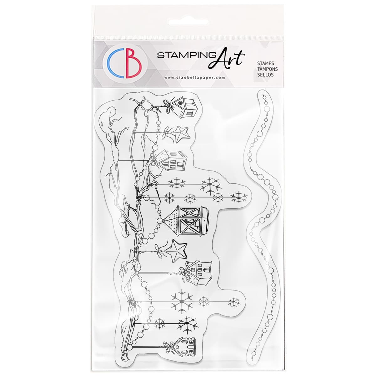 Ciao Bella Clear Stamp Set 4"x6" Let's Decorate-1