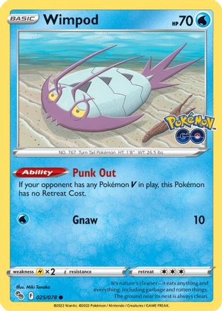 Wimpod 25/78 - Pokemon GO-1