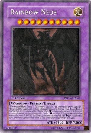 Rainbow Neos (Ghost Rare) (PTDN-EN044) - Phantom Darkness 1st Edition-1