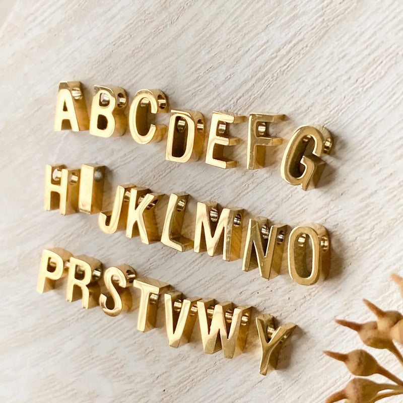 Simple Letter Necklace | Gold Plated | Agaveh-3