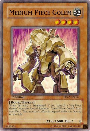 Medium Piece Golem (TDGS-EN007) - The Duelist Genesis 1st Edition-1