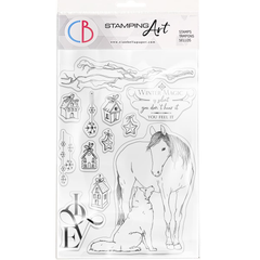 Ciao Bella Clear Stamp Set 6"x8" Winter Magic-1