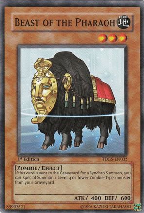 Beast of the Pharaoh (TDGS-EN032) - The Duelist Genesis 1st Edition-1