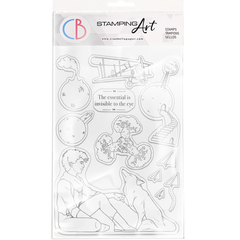 Ciao Bella Clear Stamp Set 6"x8" The Essential is Invisible-1