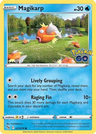 Magikarp 21/78 - Pokemon GO Reverse Holofoil-1