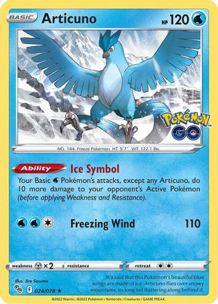 Articuno 24/78 - Pokemon GO-1