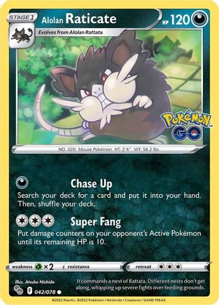 Alolan Raticate 42/78 - Pokemon GO-1