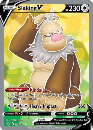 Slaking V (Full Art) 77/78 - Pokemon GO Holofoil-1