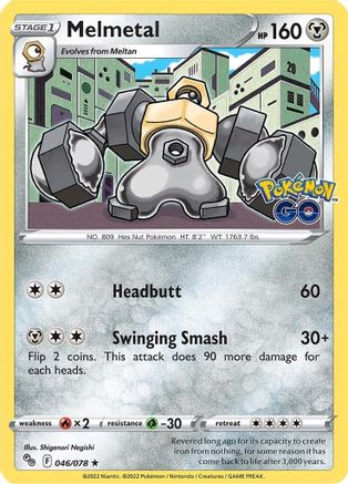 Melmetal 46/78 - Pokemon GO Reverse Holofoil-1