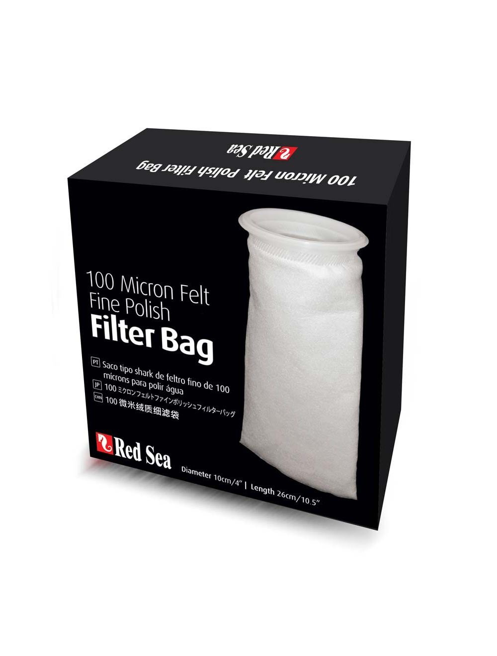 Sac filtrant en feutre pour polissage fin Red Sea 100 microns