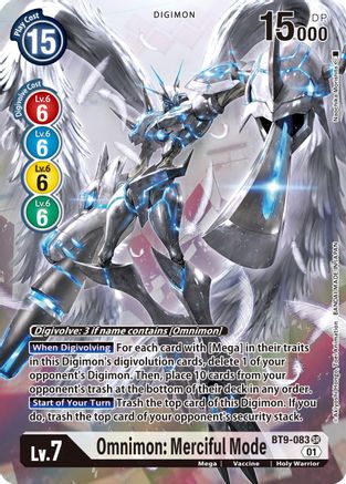 Omnimon: Merciful Mode (Alternate Art) (BT9-083) - X Record Foil-1