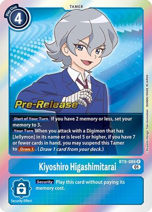 Kiyoshiro Higashimitarai (BT9-086) - X Record Pre-Release Cards Foil-1