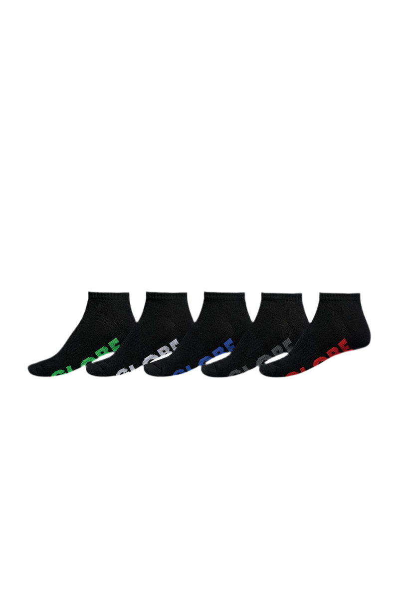 Globe 'Stealth Ankle' Socks - Black (5Pack)-1
