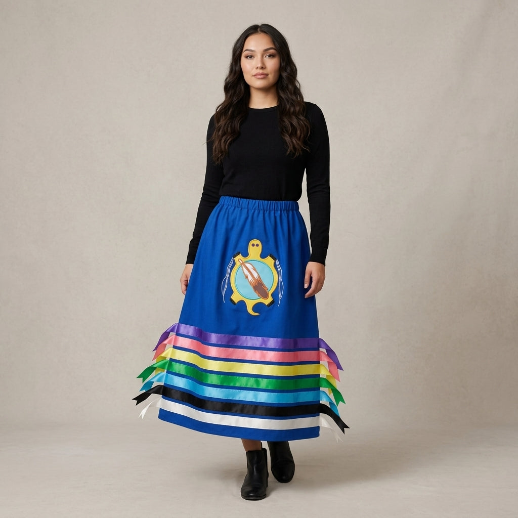 Turtle's Honor Ribbon Skirt-4