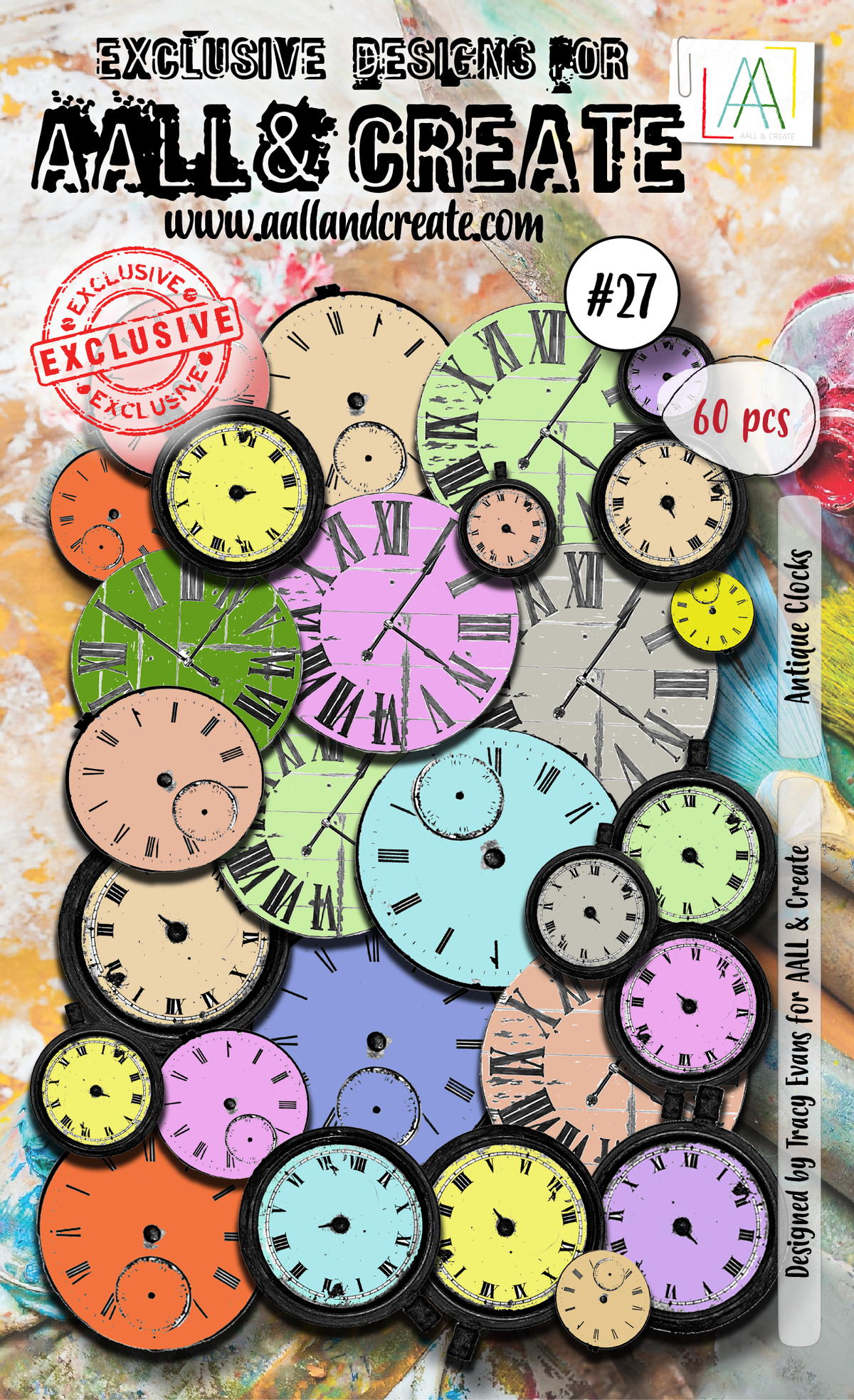 AALL and Create  Ephemera Die-Cuts - 27 - Antique Clocks-1