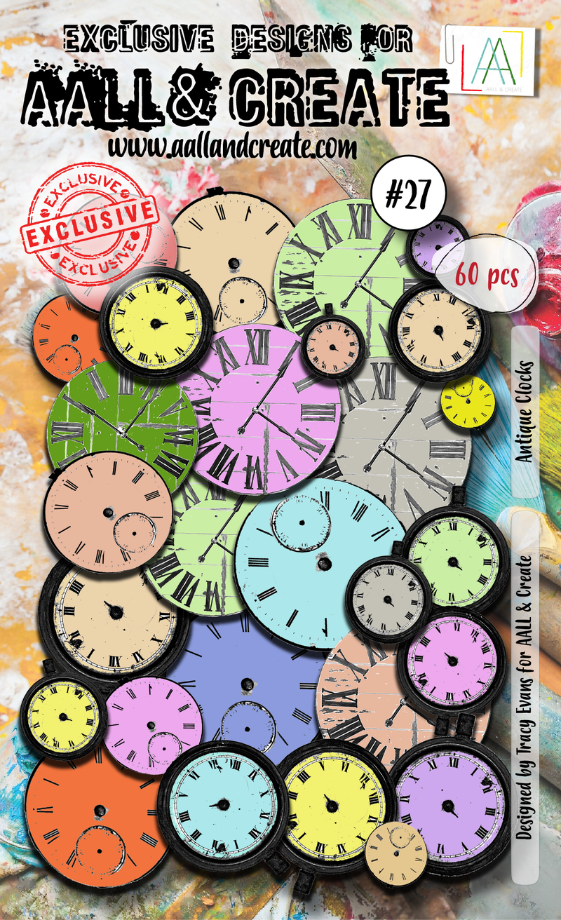 AALL and Create  Ephemera Die-Cuts - 27 - Antique Clocks-1