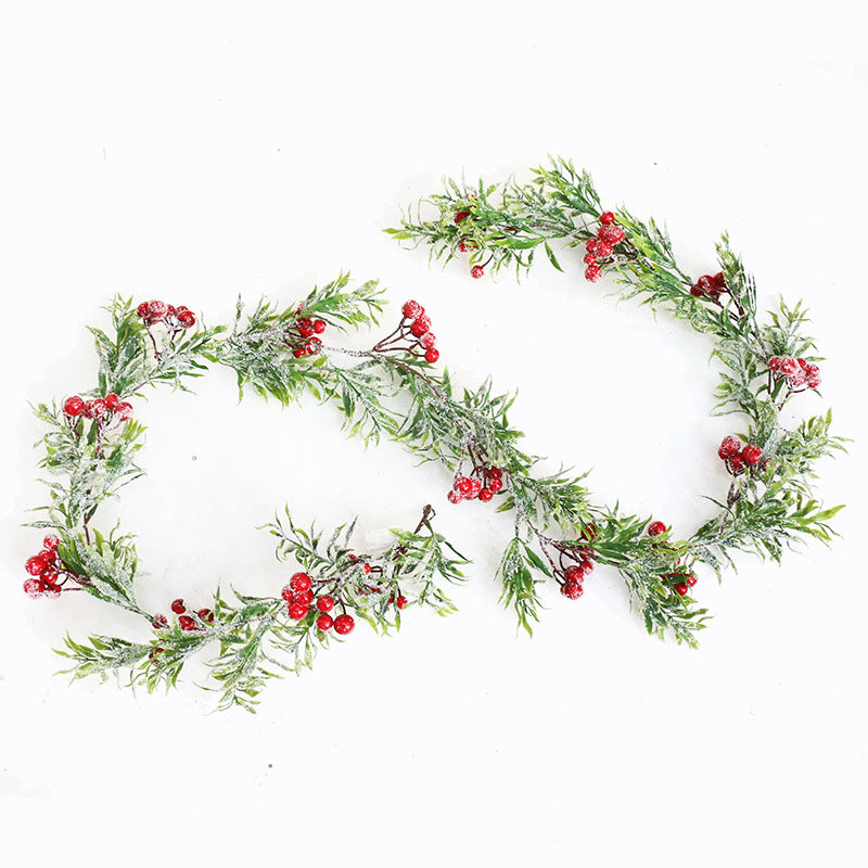 Creative Pine Branches And Red Fruit Ornaments Decoration-4