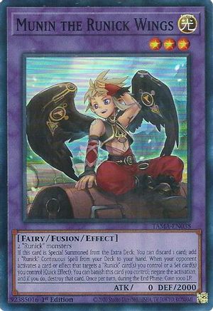 Munin the Runick Wings (TAMA-EN038) - Tactical Masters 1st Edition-1