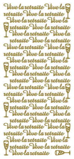 Pegatinas despegables - Vive la retraite-1