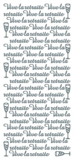 Pegatinas despegables - Vive la retraite-2