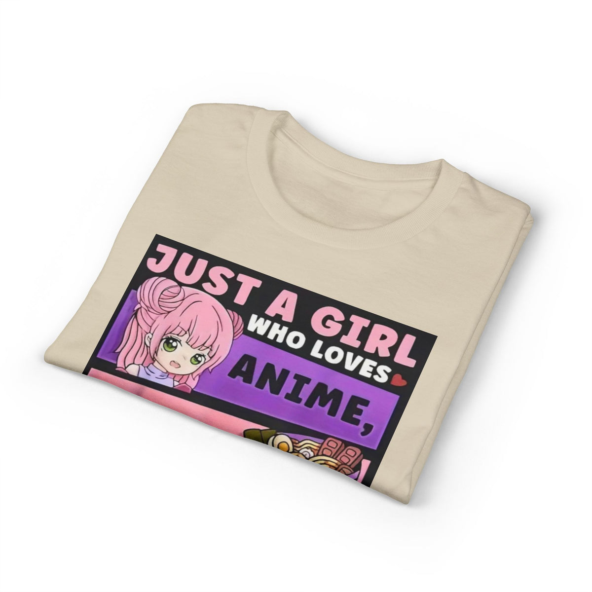 "Just a Girl Who Loves Anime Ramen and Sketching" T-Shirt-25
