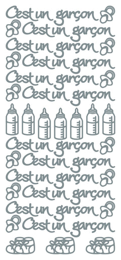 Peel Off Stickers - Cést un garçon-2