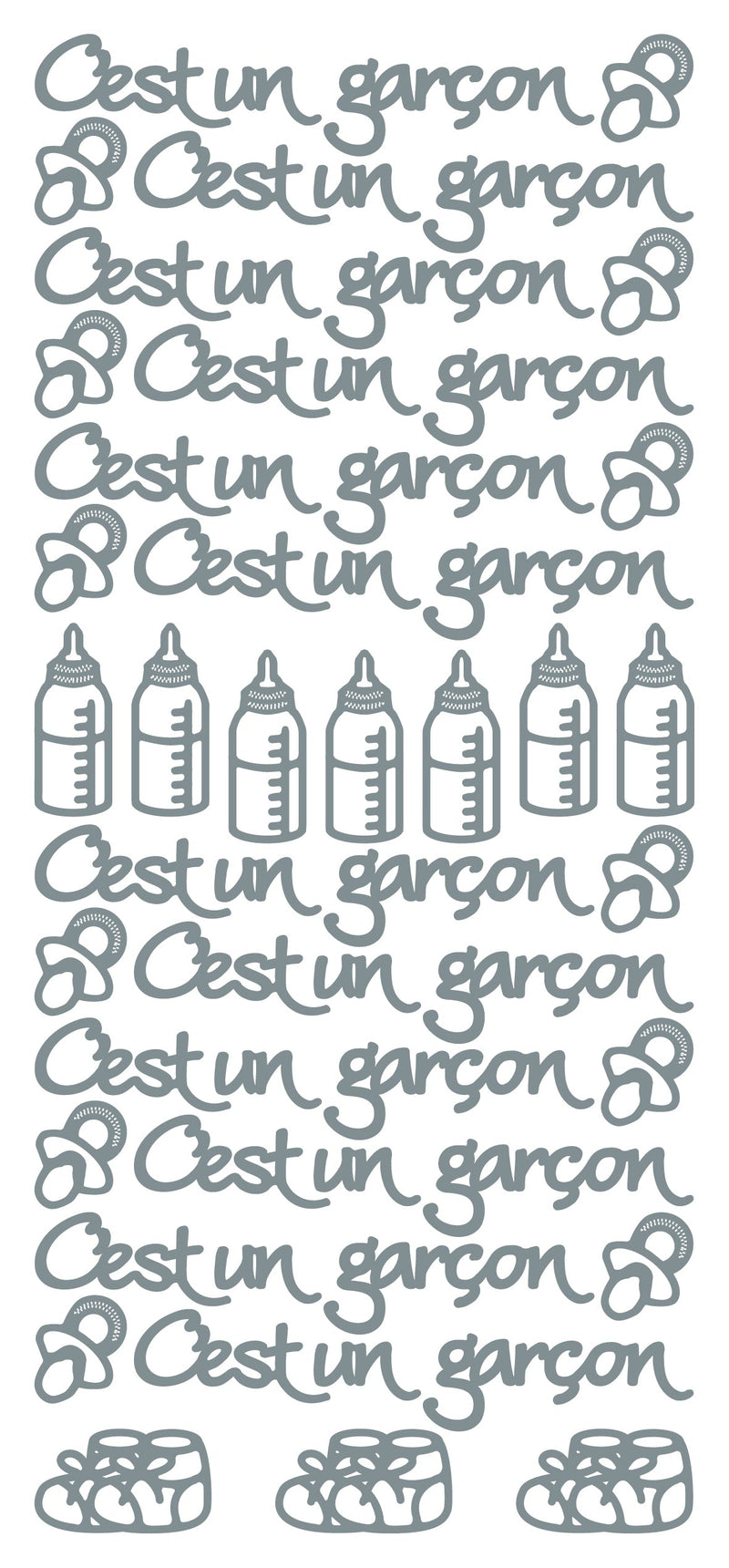 Peel Off Stickers - Cést un garçon-2