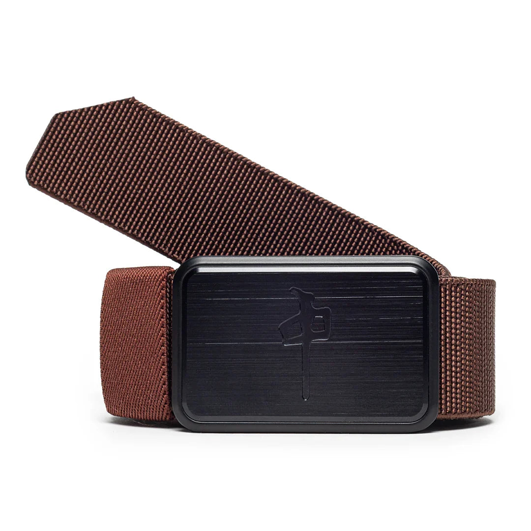 Red Dragon 'Elastic' Belt - Brown-1