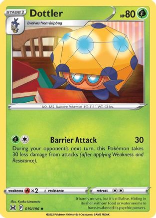 Dottler 19/196 - SWSH11 Lost Origin Reverse Holofoil-1