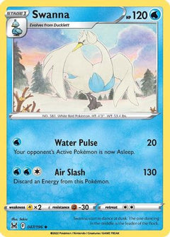 Swanna 47/196 - SWSH11 Lost Origin Reverse Holofoil-1