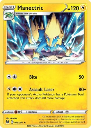 Manectric 55/196 - SWSH11 Lost Origin-1