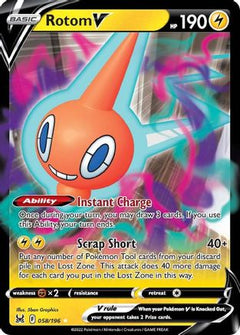 Rotom V 58/196 - SWSH11 Lost Origin Holofoil-1