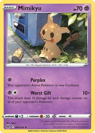 Mimikyu 80/196 - SWSH11 Lost Origin Reverse Holofoil-1