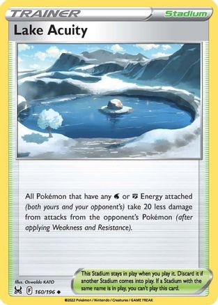 Lake Acuity 160/196 - SWSH11 Lost Origin Reverse Holofoil-1