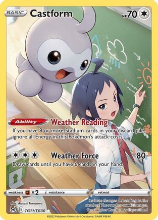Castform TG11/30 - SWSH11 Lost Origin Trainer Gallery Holofoil-1