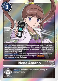 Nene Amano (BT10-092) - Xros Encounter Foil-1