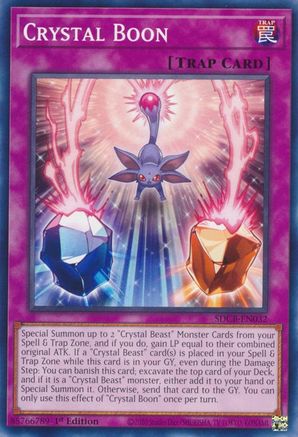 Crystal Boon (SDCB-EN032) - Structure Deck: Legend of the Crystal Beasts 1st Edition-1