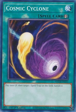 Cosmic Cyclone (SDCB-EN031) - Structure Deck: Legend of the Crystal Beasts 1st Edition-1