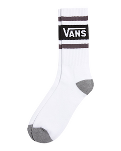 Vans 'Drop V Crew' Socks - Black/Asphalt-1