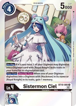 Sistermon Ciel (BT10-085) - Xros Encounter Foil-1